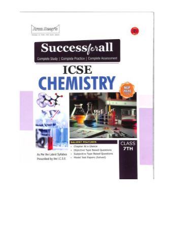Arun Deep's Success For All ICSE Chemistry Class 7th